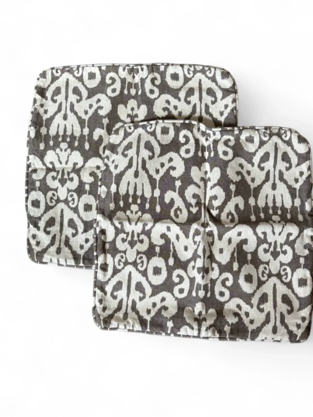 Grey and white Pottery Barn 